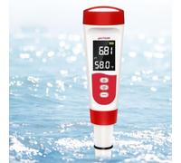FACAIIO LCD 2 en 1 Testeur de qualité de l'eau pH Temp Piscine | Testeur de qualité de l'eau 2 en 1 - Testeur de pH et de température LCD numérique - Analyseur d'eau 2 en 1