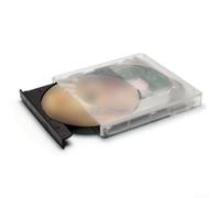 FACAIIO Lecteur optique externe Type-C USB 3.0 (transparent) | Coque transparente, 3.0 vitesses, compatible, pour une configuration mince de 2,6 cm et de jeu