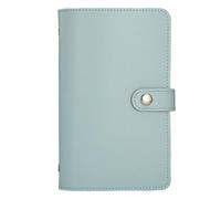 FACAIIO Livre d'épargne en cuir synthétique avec pince à billets, petit livre de compte, organiseur de finances portable, rose, vert, bleu