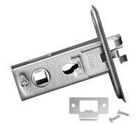 FACAIIO Loquet tubulaire de qualité supérieure pour portes intérieures, loquet de passage en acier inoxydable avec fonctionnement silencieux et fluide, réversible pour main gauche ou droite, 35 mm, 40