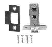 FACAIIO Loquet tubulaire de qualité supérieure pour portes intérieures, loquet de passage en acier inoxydable avec fonctionnement silencieux et silencieux, réversible pour portes à gauche ou à droite