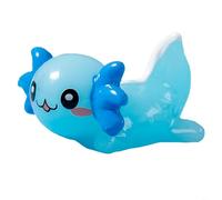 FACAIIO Lot de 10 figurines d'axolotl en résine pour décoration d'aquarium, mini statues phosphorescentes avec éléments de dessin animé, décorations de jardin lumineuses pour aquarium, mousse et