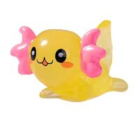 FACAIIO Lot de 10 figurines d'axolotl en résine pour décoration d'aquarium, mini statues phosphorescentes avec éléments de dessin animé, décorations de jardin lumineuses pour aquarium, mousse et