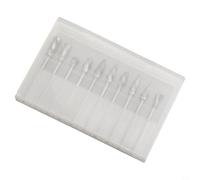 FACAIIO Lot de 10 fraises rotatives en carbure, coupe unique pour meulage et sculpture en aluminium, petits outils rotatifs