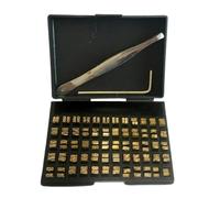 FACAIIO Lot de 120 polices d'impression de ruban thermique en cuivre 2 x 3 x 15 mm pour machine de codage de date HP-241 DY-8