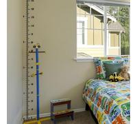 FACAIIO Lot de 2 autocollants muraux pour chambre d'enfant - Toise de croissance de 0 à 180 cm - Avec échelle transparente - En PVC - Autocollant décoratif pour chambre d'enfant
