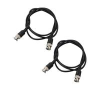 FACAIIO Lot de 2 connecteurs BNC mâle vers mâle 1 m pour oscilloscope CCTV Source de signal Fil de test 50 Ohm PVC coaxial
