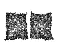 FACAIIO Lot de 2 filets de volley-ball ronds de rechange de 1 m pour entraînement sportif d'équipe Noir Imitation nylon