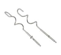 FACAIIO Lot de 2 mains en acier inoxydable pour batteur Kenwood Beach 304 antirouille de rechange avec fouet, 17,5/21,5/18 cm
