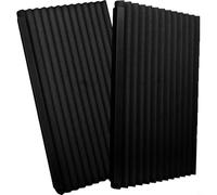 FACAIIO Lot de 2 panneaux d'isolation pour climatiseur - 43,2 x 22,9 x 2,5 cm - Joint en mousse pour unité de climatisation - Panneaux latéraux en polyuréthane résistant aux intempéries pour économie