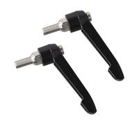 FACAIIO Lot de 2 poignées de levier de serrage pour tige de selle de vélo avec mécanisme de libération rapide, filetage M10 x 15, goupille de verrouillage à ressort en métal