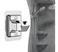 FACAIIO Lot de 2 pommeaux de douche muraux pour base montée avec grand panneau support rotatif Argenté