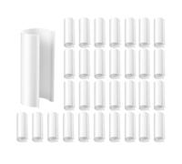 FACAIIO Lot de 32 colliers de serrage en PVC réutilisables pour film de serre de 12,7 mm, 19 mm, 25,4 mm, 38 mm, colliers de serrage réutilisables en plastique pour rangées, abris, oiseaux pour