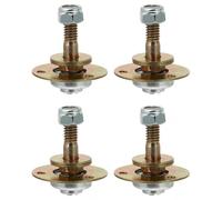 FACAIIO Lot de 4 vis de roulement de chaise à bascule, M8 x 45 mm ou 55 mm, matériel en fer, connecteur coulissant de remplacement