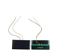 FACAIIO Lot de 5 mini panneaux solaires 5 V 60 mA, pour cellules solaires compactes en polysilicium avec fil pour chargeur, camping et projets en plein air