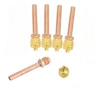 FACAIIO Lot de 5 valves de service d'accès CVC avec noyau de tige pour kit de charge de réfrigération, tube en cuivre OD de 6,35 mm, pour R12 R22 R134A, lot de 5