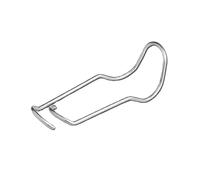 FACAIIO Lot de 50 connecteurs de tige en métal antirouille pour treillis de | Clips pour fixation sécurisée des piquets, compatibles avec les poteaux de 11 mm, 16 mm, 20 mm, argenté