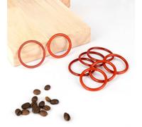 FACAIIO Lot de 50 joints d'étanchéité en silicone rouge pour bague de rechange compatibles avec différentes marques résistantes aux hautes températures Installation simple