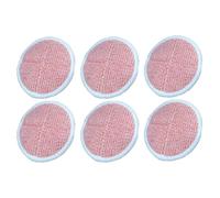 FACAIIO Lot de 6 tampons de nettoyage robustes pour balai à franges Bissell Spinwave Hard pour modèles 2124, 2039A, 2307, 23157, 20391, 20399, orange