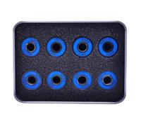 FACAIIO Lot de 8 roulements 608RS ABEC-11 avec entretoise intégrée, 22 x 8 x 7 mm en acier au carbone, pour rouleau lisse pré-lubrifié, double bouclier