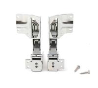 FACAIIO Lot de charnières de porte intégrées pour Hettich 5.0 41,5 - Paire gauche et droite pour réfrigérateur congélateur - Pièces de rechange en métal - Argenté - 22 x 5,5 cm