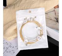 FACAIIO Lyre Harpe pour jeu de cordes de rechange - Cordes en métal pour harpes 7/10/16/19/21/24 cordes, ton vif et résonance durable