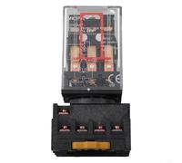 FACAIIO MK3P-I Relais 11 broches AC 220 V 10 A 250 VAC avec socle de prise pour contrôle industriel et équipement électronique