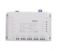 FACAIIO Module d'interrupteur intelligent WiFi pour Sonoff 4CH R3, relais sans fil 4 voies avec télécommande RF, compatible avec et Google Home, monté sur rail DIN, blanc (4CH Pro-R3)