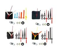 FACAIIO Moteur de rechange pour mouvement d'horloge avec 3 aiguilles courtes pour bricolage ou réparation, balayage silencieux sans tic-tac, alimenté par piles AA