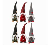 FACAIIO Ornements de nains de Noël faits à la main en peluche sans visage Décorations de vacances