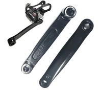 FACAIIO Paire de manivelles de vélo en acier 170 mm M14 Espacement des | Vélo d'appartement de rechange durable et résistant à l'usure, équipement de sport d'intérieur, couleur noire