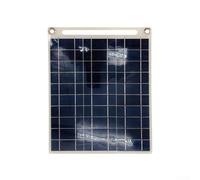 FACAIIO Panneau solaire 11 W pour chargement portable extérieur, chargeur de batterie solaire polycristallin étanche avec sortie 18 V