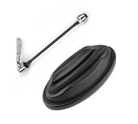 FACAIIO Plateforme d'entraînement pour vélo - Bloc de fixation pour roue avant - Pour vélo d'intérieur - Stabilisateur en plastique avec coussinets antidérapants - 25 x 14 x 8 cm - Noir