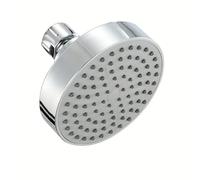FACAIIO Pommeau de douche réglable de 10,2 cm avec jets en caoutchouc, plastique ABS haute pression pour rotation à 360°, limiteur d'eau amovible, pour bras de douche standard