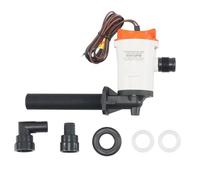 FACAIIO Pompe submersible de 12 V CC 800 GPH avec filtre, design coudé à 900 degrés pour la pêche en bateau et yacht, acier inoxydable 304, sortie de 19 mm