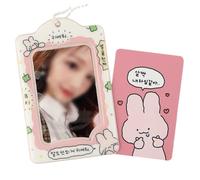 FACAIIO Porte-cartes photo en acrylique avec pochettes pour affichage et protection de cartes photo Kpop Idol