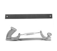FACAIIO Porte-lime réglable à dents incurvées en acier pour polissage de carrosserie de voiture, 350 mm avec dents grossières / pour limes à dents moyennes, construction en fonte d'aluminium pour