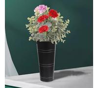 FACAIIO Porte-parapluie en métal pour entrée en intérieur, support rond en fer galvanisé pour parapluies et cannes, support de rangement décoratif peu encombrant pour couloir ou porche