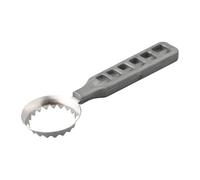 FACAIIO Pour détartrant de poisson en acier inoxydable, nettoyage rapide avec poignée en plastique robuste, 16,5 cm, 1 paquet