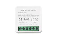 FACAIIO pour Zigbee 3.0 pour mini interrupteur 16 A pour Tuya et Life, relais de commande bidirectionnel avec minuterie, fonctionne avec, pour une installation compacte à la maison, gris