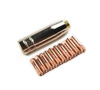 FACAIIO Power Buses 0,9 mm M6 Support de tube de contact Insert pour torche de soudage MB-15AK Lot de 12 pièces en laiton pour travaux en extérieur