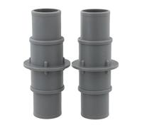 FACAIIO Raccord adaptateur de tuyau de piscine de 3,8 cm ou 3,8 cm pour Intex pour Polygroup, plastique de 11,9 cm pour tuyau d'aspiration avec colliers de serrage en acier inoxydable