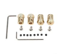 FACAIIO Rallonge de moyeu de roue hexagonale en métal de 12 mm pour voitures télécommandées WPL C24 C34 C44 B24 B36 - Adaptateur d'entraînement en laiton 5 mm à 12 mm
