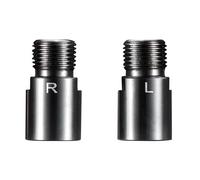 FACAIIO Rallonge de pédale de vélo Mountain pour vélo, extension de 20 mm, filetage 1,4 cm, matériau en acier chromé, gauche gauche droite R, pour un confort de conduite large