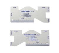 FACAIIO Règle de matelassage en métal et jauge de couture, gabarit de couture, bricolage patchwork et accessoires d'artisanat