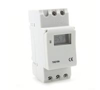 FACAIIO Relais horaire programmable numérique LCD DIN AC220 V 16 A pour minuterie hebdomadaire/quotidienne avec batterie de secours, blanc