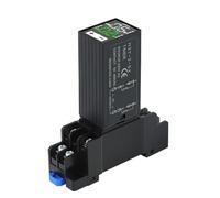 FACAIIO Relais temporisé avec affichage numérique LED, compatible 12 V, 24 V, 220 V, pour H3Y-2 type A B C, noir