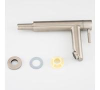 FACAIIO Robinet d'évier de salle de bain en acier inoxydable, robinet à refroidissement simple avec mousseur en nid d'abeille pour économie d'eau à basse pression, résistant aux éclaboussures