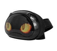 FACAIIO Sac à bandoulière avec écran LED, étanche et contrôlé par application, écran P2 96 x 22 pixels, pour banque d'alimentation, noir