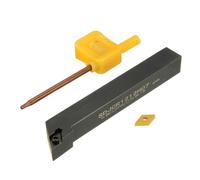 FACAIIO SDJCR1212H07 Porte-outils pour barre d'alésage en métal CNC avec insert en carbure DCMT0702 et clé à molette Finition acier et fonte